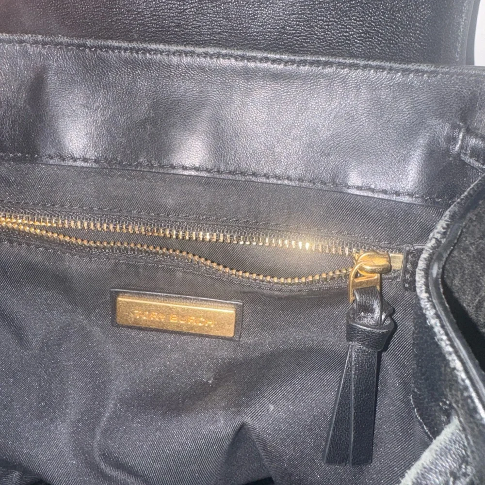Tory Burch Black Leather Backpack - Picture 3 of 4